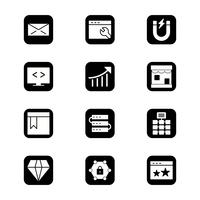 Set of Vector SEO Search Engine Optimization Icons