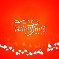 Happy Valentine's day elegant background design vector