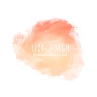 Abstract colorful watercolor blot design background vector