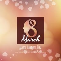 Abstract elegant Happy Women's Day background design vector