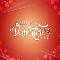 Happy Valentine's Day beautiful card background vector