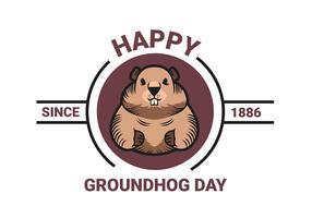 Ground Hog Day vector