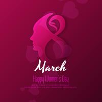 Abstract Happy Women's Day stylish background design vector