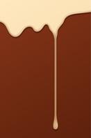 Liquid Chocolate or Brown Paint. Vector illustration.