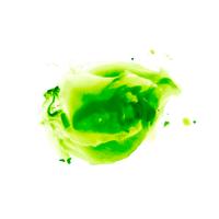 Abstract colorful watercolor green stain background vector