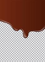 Liquid Chocolate or Brown Paint. Vector illustration.