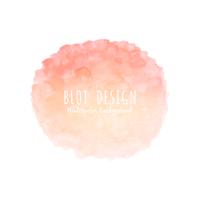 Abstract watercolor blot design background illustration vector