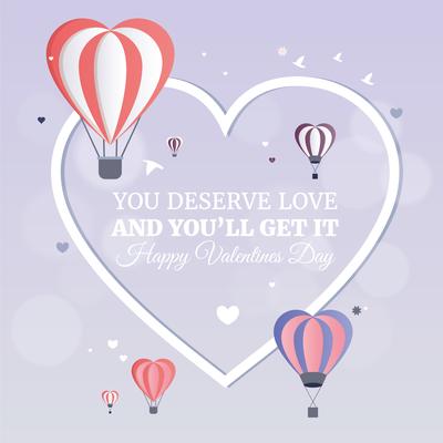 Vector Valentine's Day Greeting Card