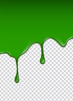 Green liquid, splashes and smudges. Slime vector illustration.