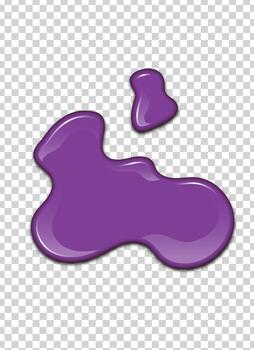 vector purple splash with transparency background