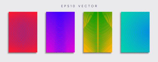 Diseños de portadas de vectores mínimos. Plantilla de póster de futuro.