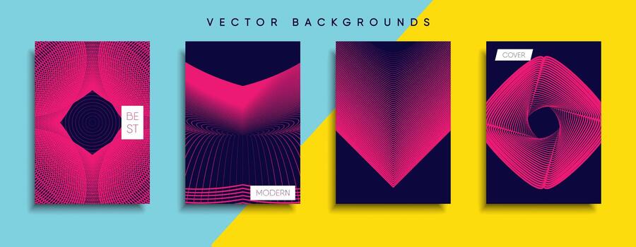 Minimal Vector cover designs. Future Poster template.