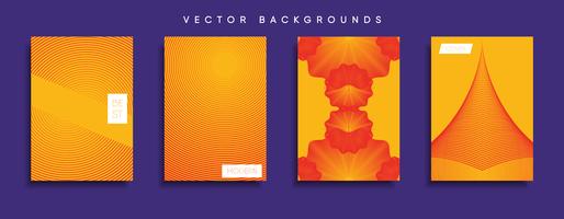 Minimal Vector cover designs. Future Poster template.