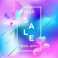  Sale Banner Liquify Fluid Color background