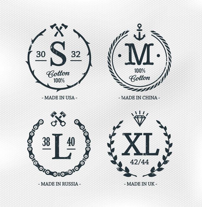 Size Label Vector Art, Icons, and Graphics for Free Download