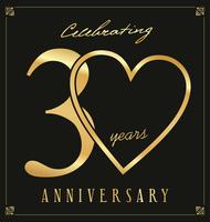 anniversary background vector