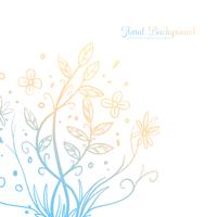 Hand drawn Decorative Floral Background vector