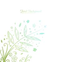 Hand drawn Decorative Floral Background vector