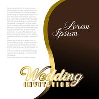 Wedding Invitation Card With Text Place vector