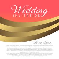 Wedding Invitation Card With Text Place vector