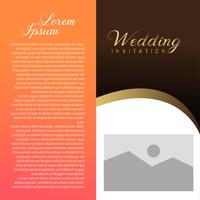 Wedding Invitation Card With Text Place vector