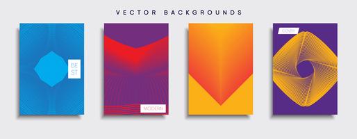 Minimal Vector cover designs. Future Poster template.