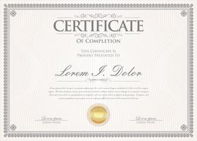 Certificate vector