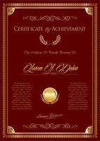 Certificate vector