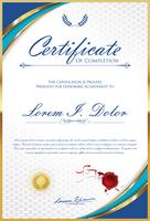 Certificate or diploma retro design template vector illustration