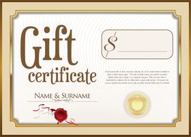 gift certificate free vector
