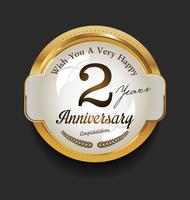 anniversary background vector