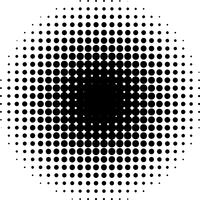 Detailed vector halftone for backgrounds and designs