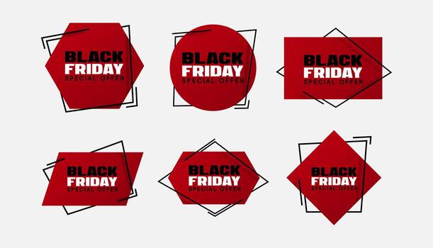 Ilustración de vector de venta de viernes negro