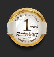 anniversary background vector