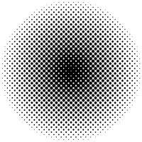 Detailed vector halftone for backgrounds and designs