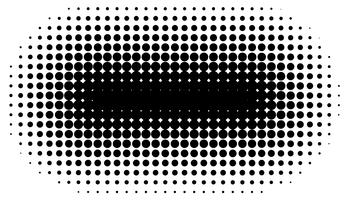 Detailed vector halftone for backgrounds and designs