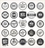 Retro vintage badges and labels collection vector