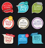 Modern badges stickers and labels collection vector