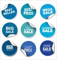 Modern badges stickers and labels collection vector