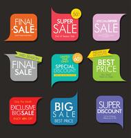 Modern badges stickers and labels collection vector