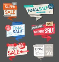 Modern badges stickers and labels collection vector