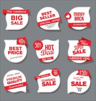 Modern badges stickers and labels collection vector