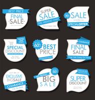 Modern badges stickers and labels collection vector