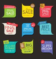 Modern badges stickers and labels collection vector