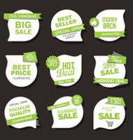 Modern badges stickers and labels collection vector