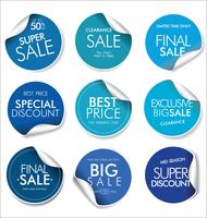 Modern badges stickers and labels collection vector