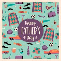 Happy Fathers Day. Vector templates.