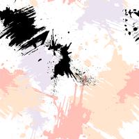 Abstract seamless pattern with brush strokes, paint splashes and stone textures. vector