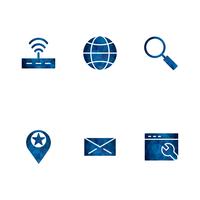 Set of Vector SEO Search Engine Optimization Icons