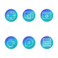 Set of Vector SEO Search Engine Optimization Icons